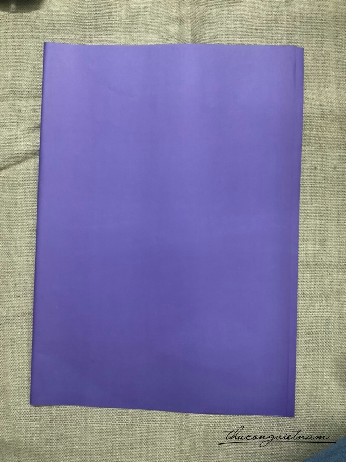 Giấy trơn gói quà, bó hoa 50*70cm - Tím