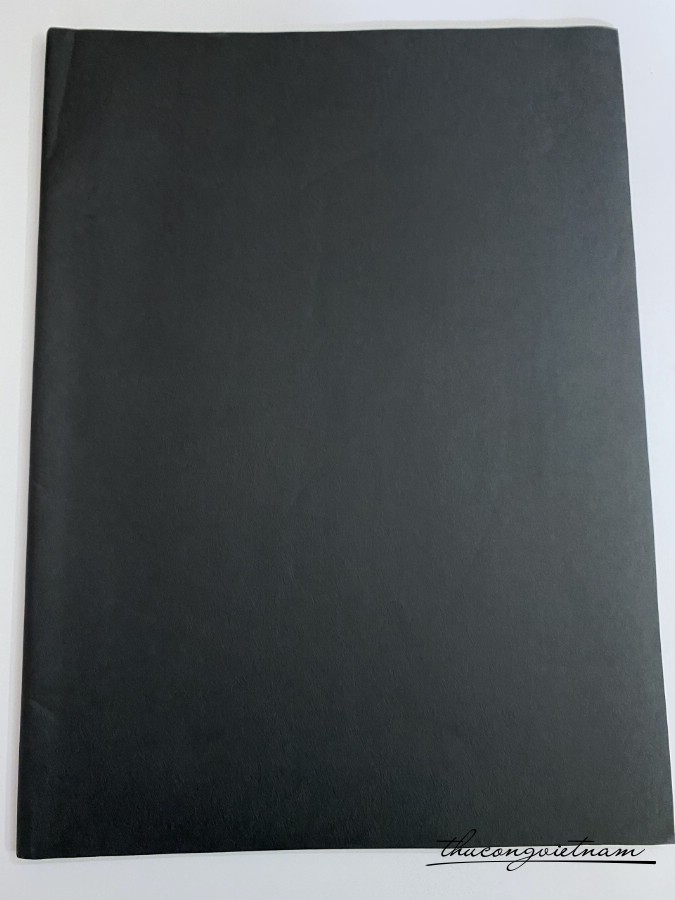 Giấy gân nổi nhũ cao cấp 50*70cm - Đen