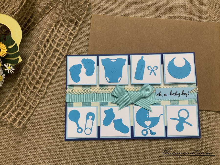 Thiệp baby boy 15*20cm