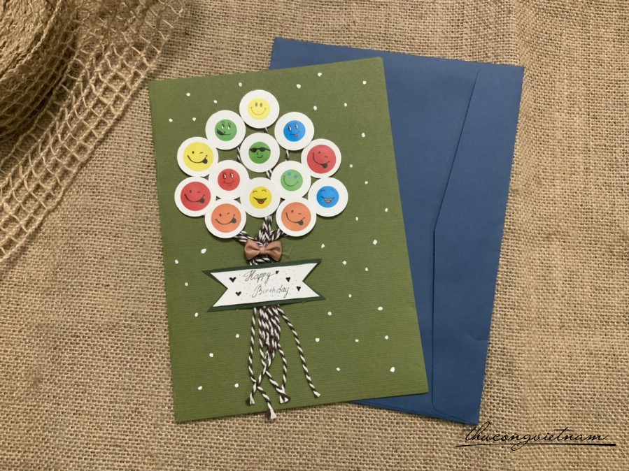 Thiệp bong bóng 15*20cm