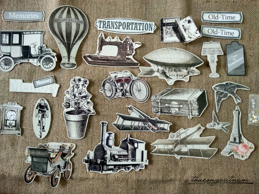 Die-cut trang trí mẫu 1