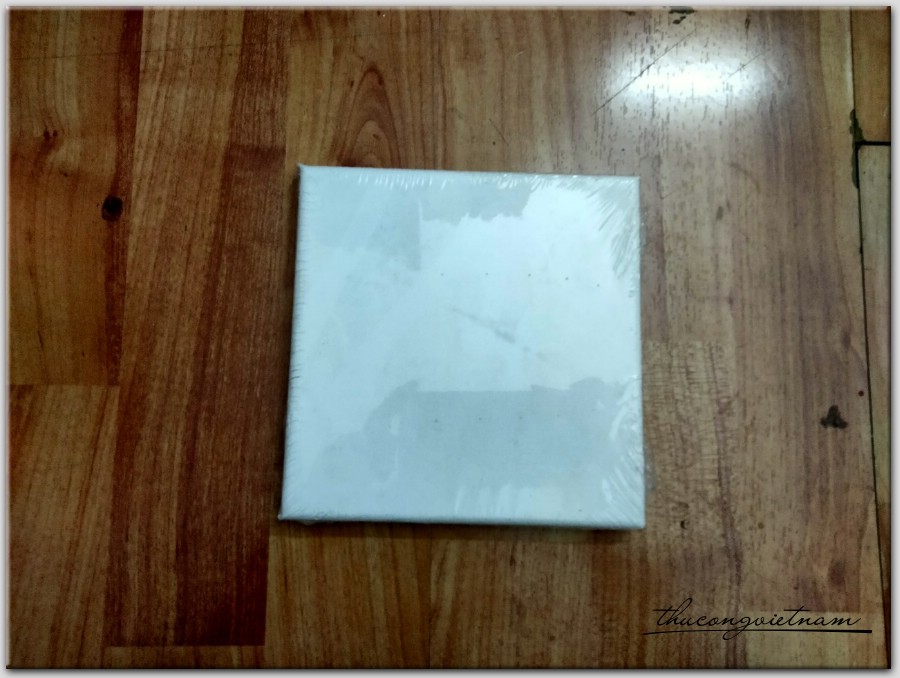 Khung tranh vải bố, vải toan 15*15cm