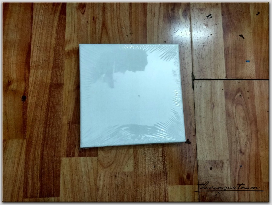 Khung tranh vải bố, vải toan 20*20cm