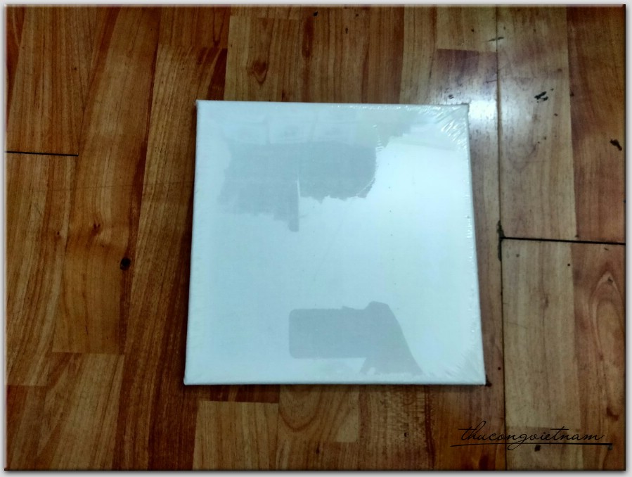 Khung tranh vải bố, vải toan 25*25cm