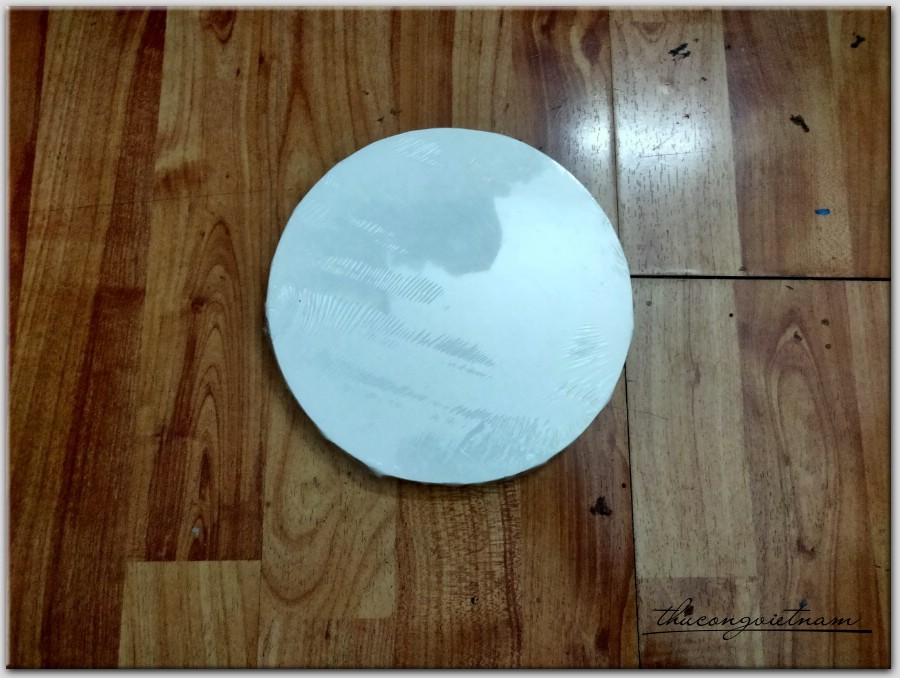Khung tranh vải bố, vải toan tròn 20cm
