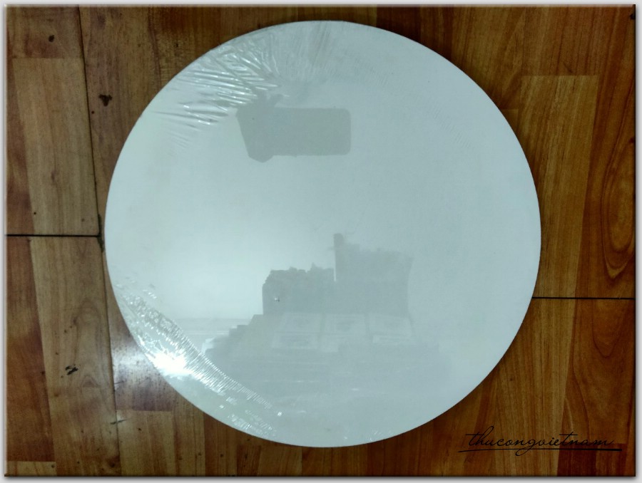 Khung tranh vải bố, vải toan tròn 40cm