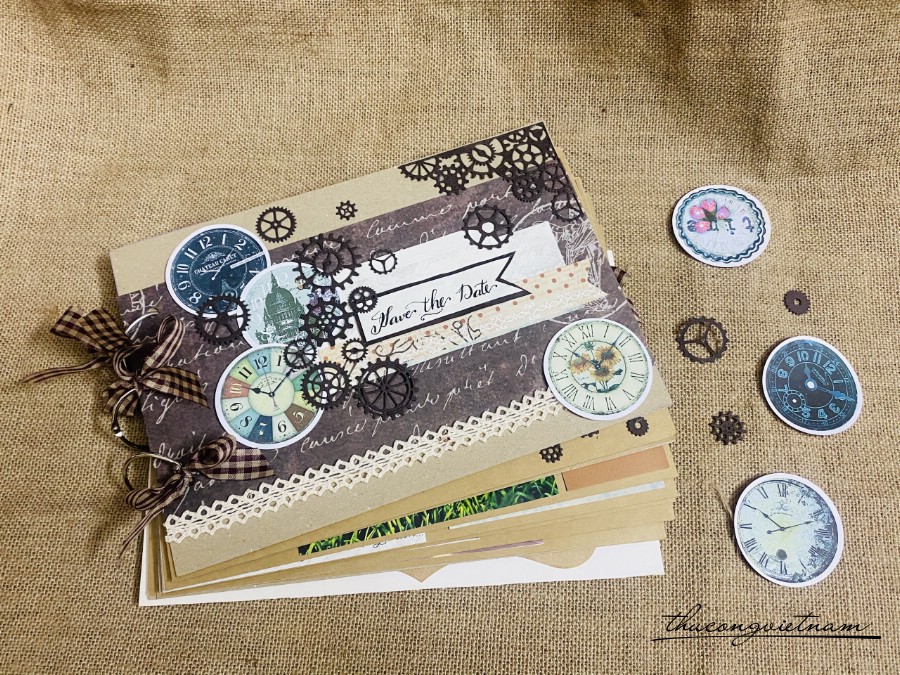 Album Scrapbook Save The Date (Chưa bao gồm hình)