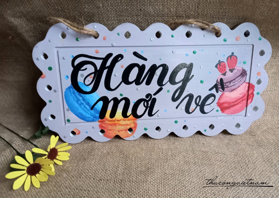 Bảng gỗ treo hình chữ nhật - M1