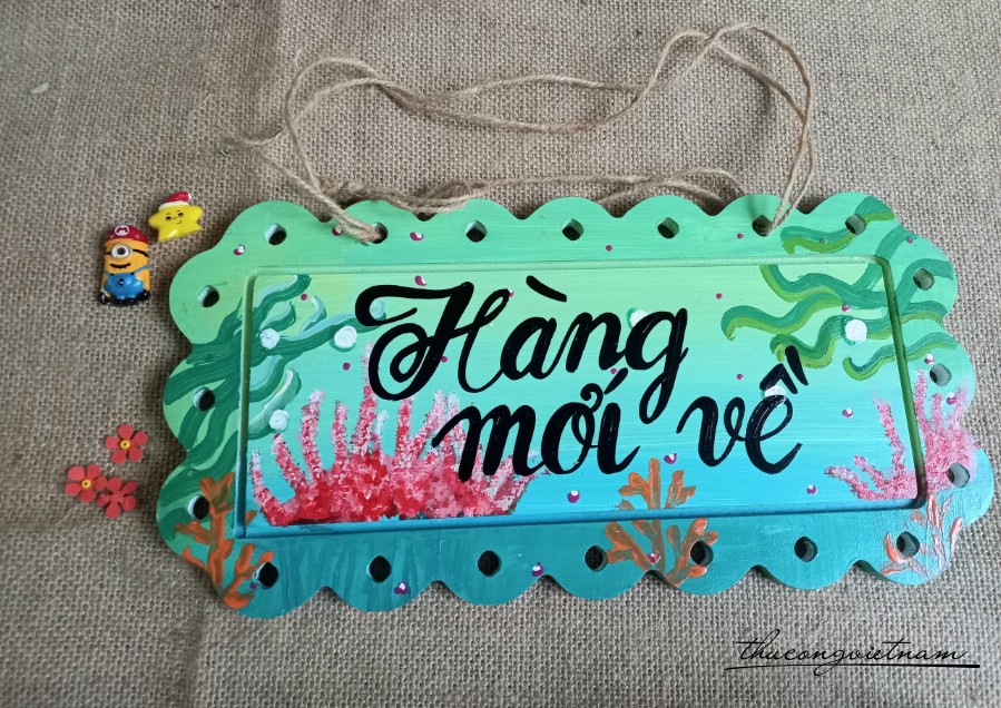 Bảng gỗ treo hình chữ nhật - M2
