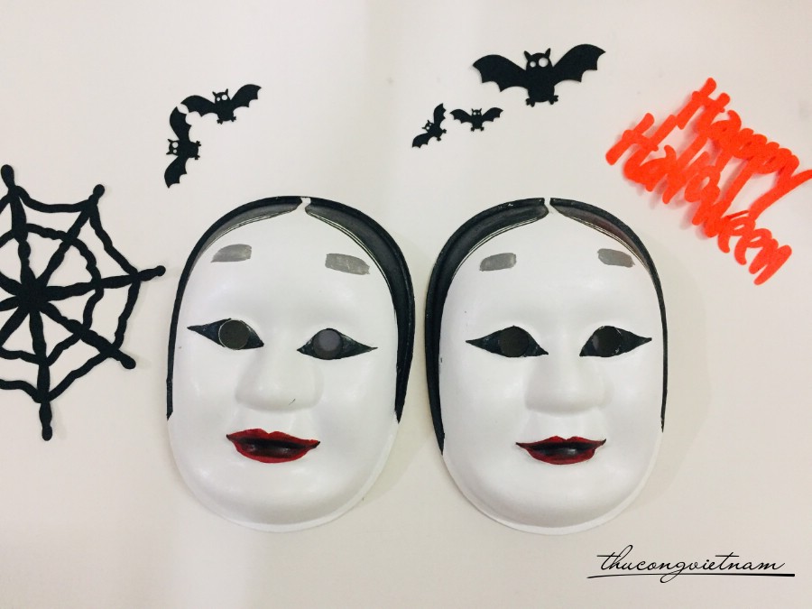 Mặt nạ giấy trang trí - White face