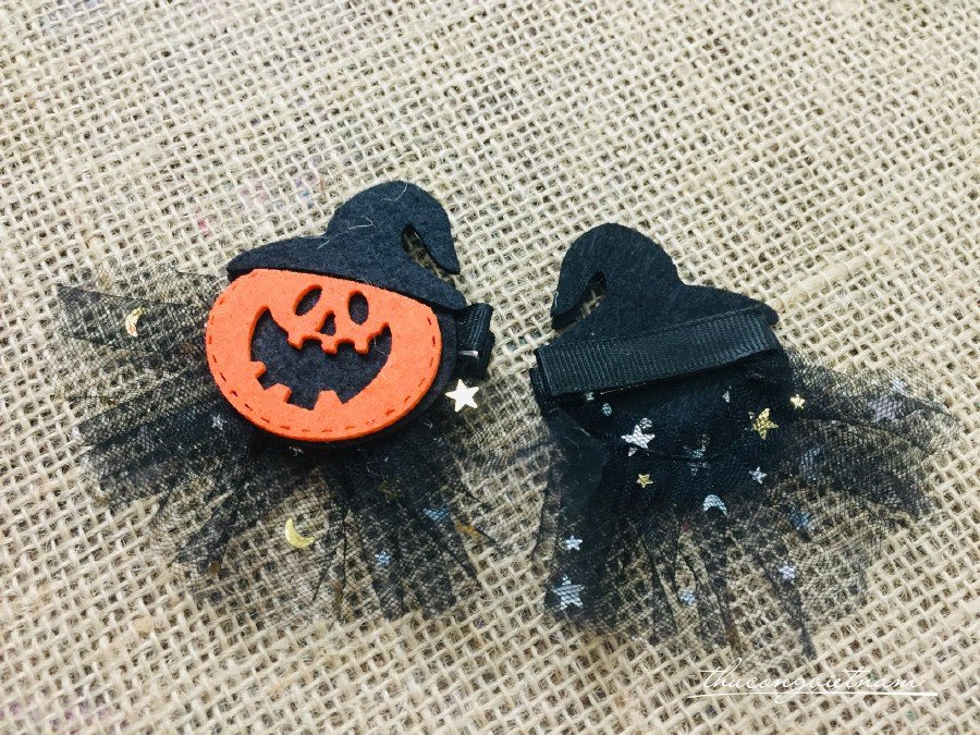 Kẹp tóc Halloween (8*8cm) - Mẫu 4