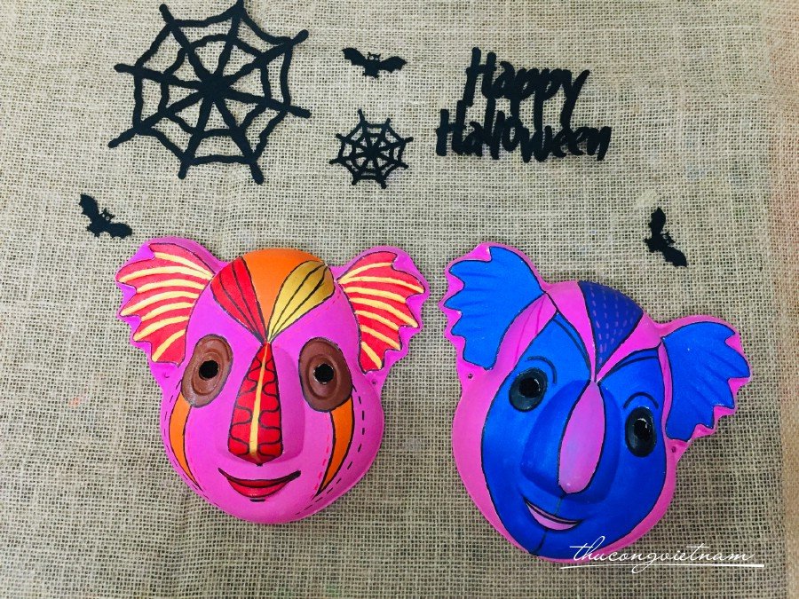 Mặt nạ giấy trang trí - Koala xanh