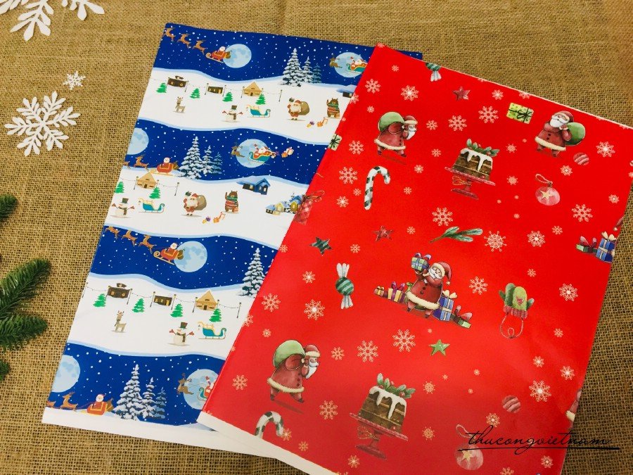 Set 2 tờ giấy gói quà - M20