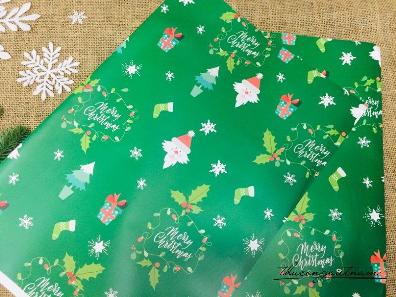 Giấy gói quà Giáng Sinh - Mẫu N21