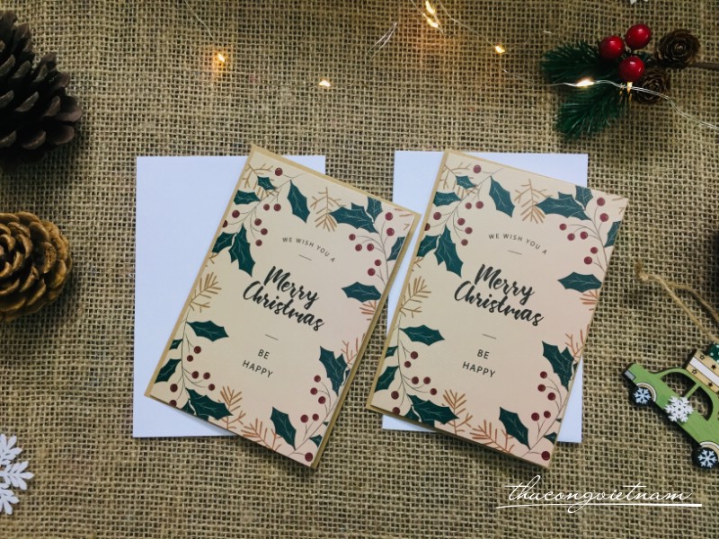 Thiệp in Giáng Sinh (10.5*15.5cm) - Mẫu 3