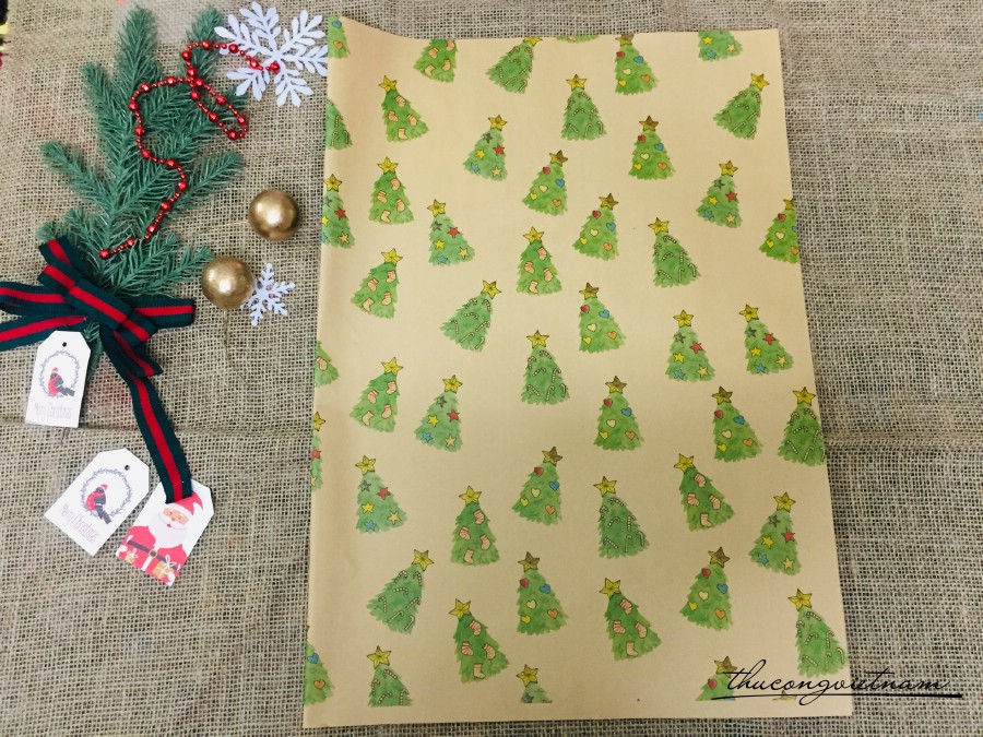 Giấy Kraft Giáng Sinh NK3 (72*51cm)