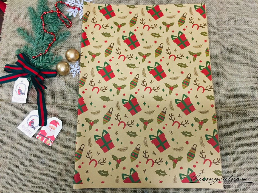 Giấy Kraft Giáng Sinh NK4 (72*51cm)