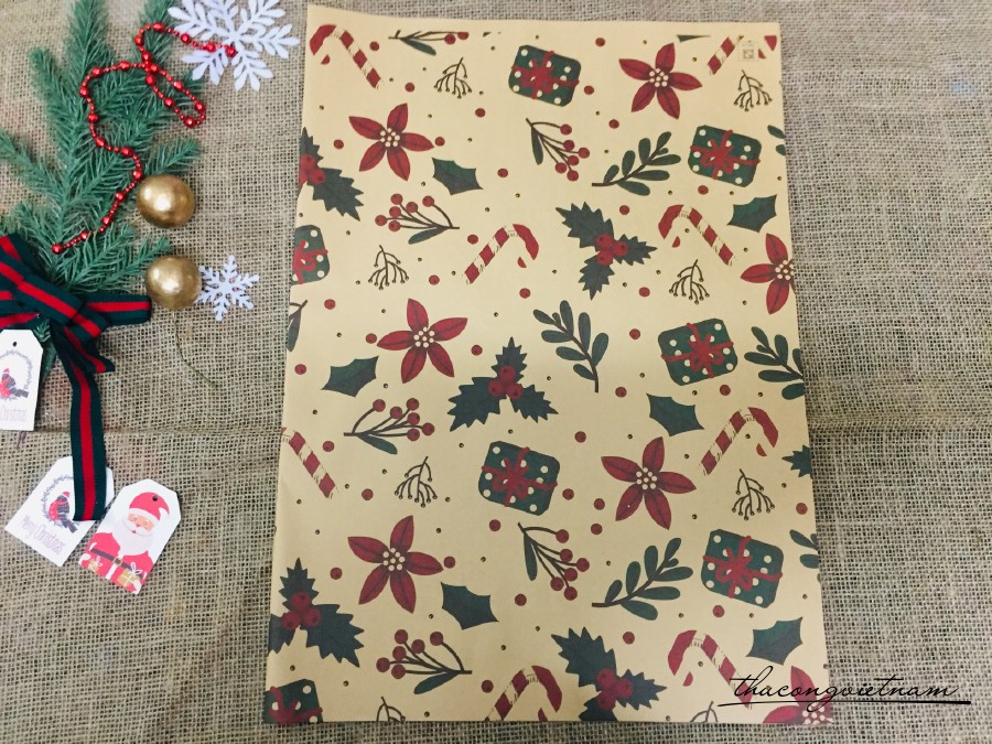 Giấy Kraft Giáng Sinh NK14 (72*51cm)
