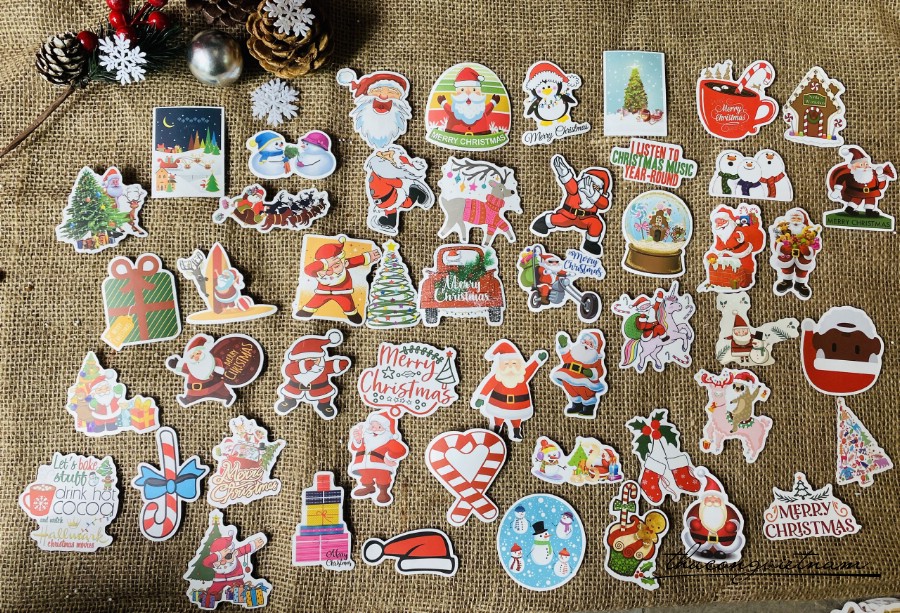Die-cut trang trí Giáng Sinh mẫu 12