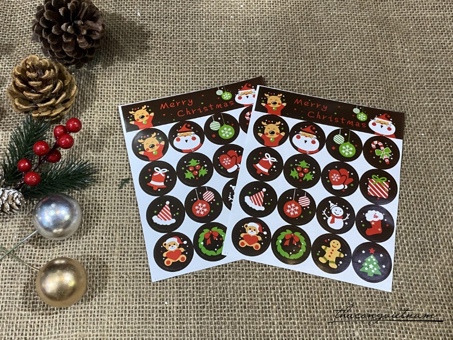 Sticker giáng sinh mẫu 62