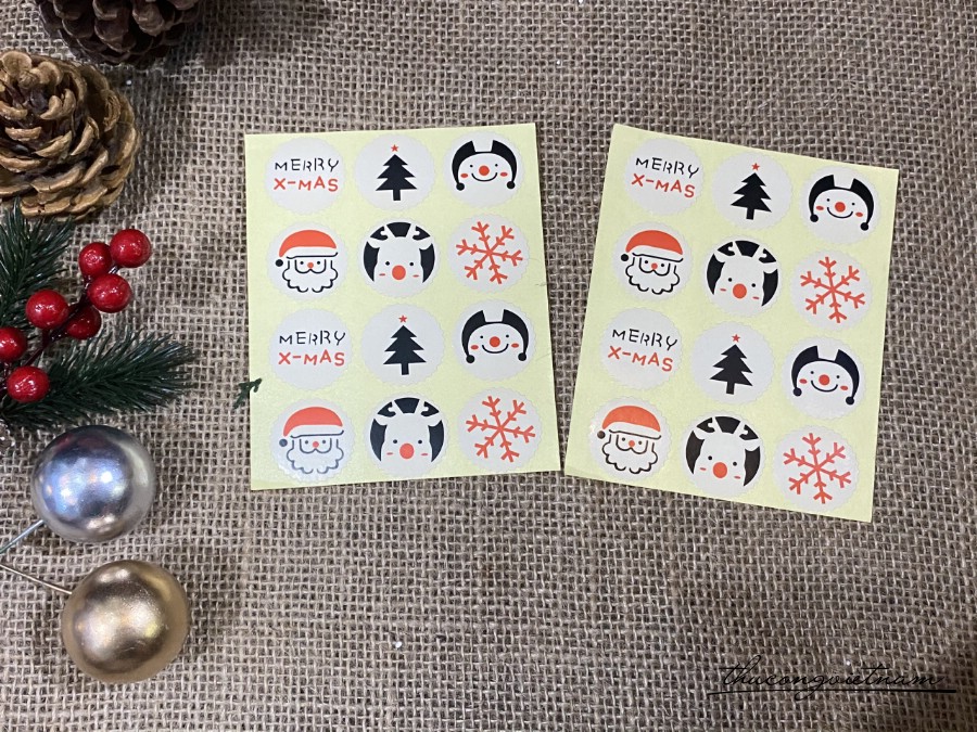 Sticker giáng sinh mẫu 63