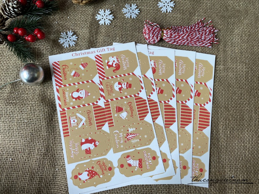 Christmas Gift Tag - Mẫu 2