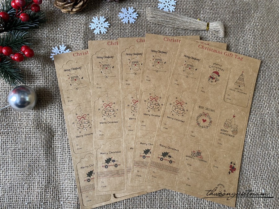 Christmas Gift Tag - Mẫu 5