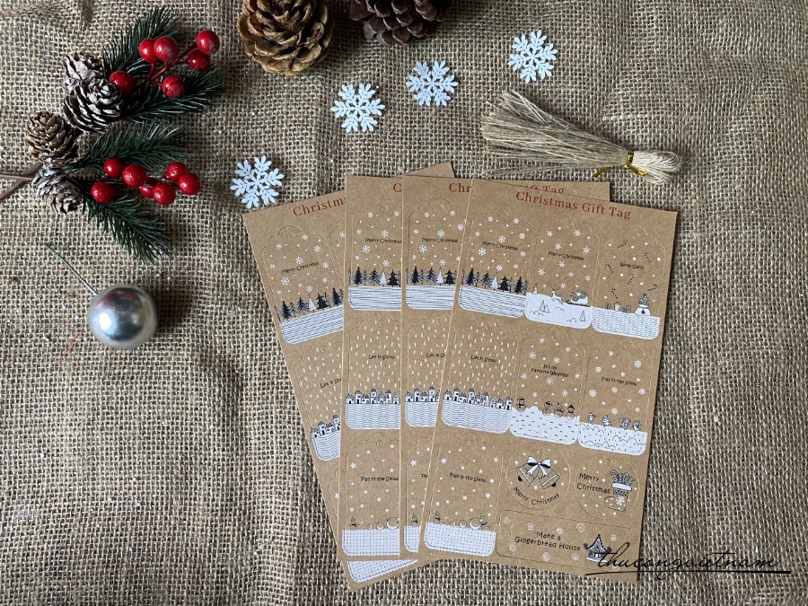 Christmas Gift Tag - Mẫu 6