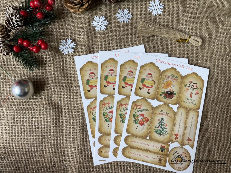 Christmas Gift Tag - Mẫu 7