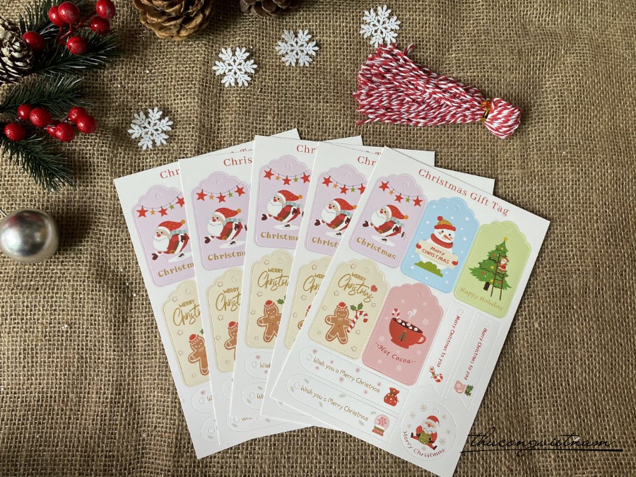 Christmas Gift Tag - Mẫu 9
