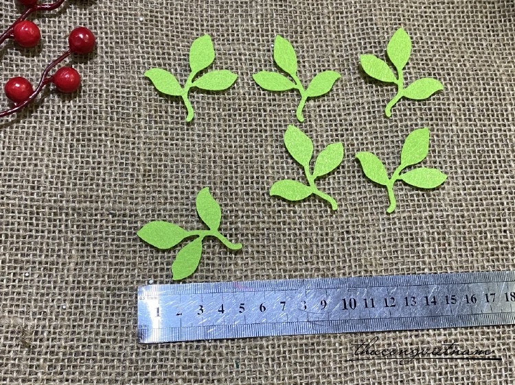 Lá nỉ 5cm (5 cái) - Mẫu 3
