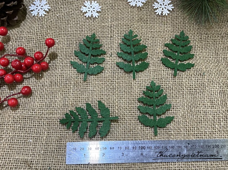 Lá nỉ 7cm (5 cái) - Mẫu 12