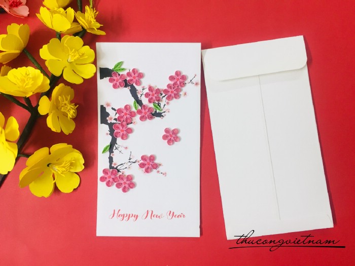 Bao lì xì quilling 9*16.5cm - Mẫu 1