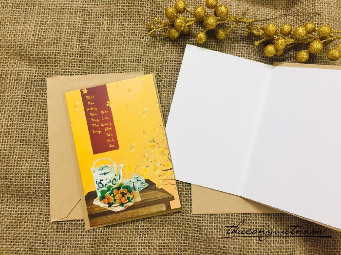 Thiệp in Tết (10.5*15.5cm) - Mẫu 1