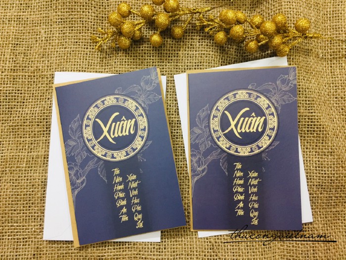 Thiệp in Tết (10.5*15.5cm) - Mẫu 6