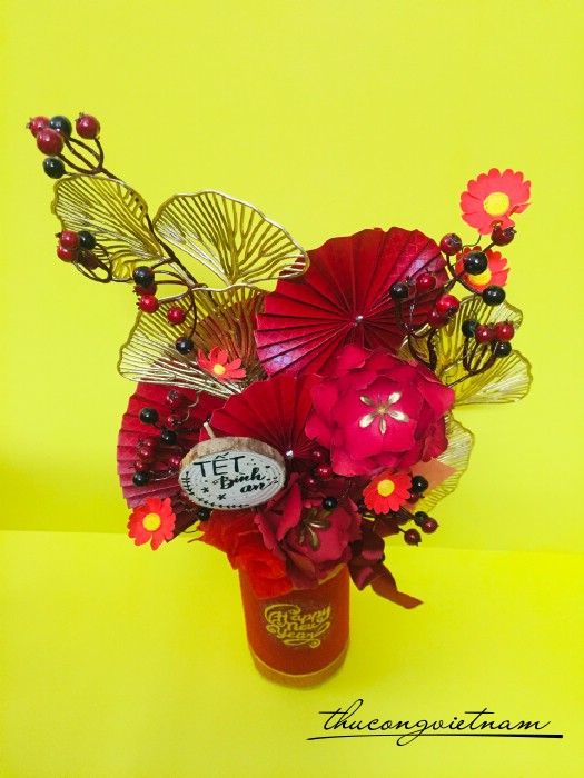 Chậu Cây Handmade Trưng Tết - M1