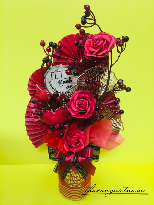 Chậu Cây Handmade Trưng Tết - M2
