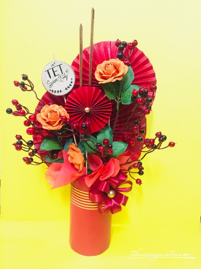 Chậu Cây Handmade Trưng Tết - M5