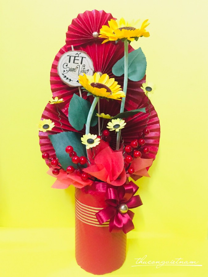 Chậu Cây Handmade Trưng Tết - M7
