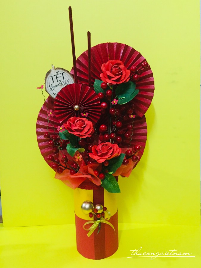 Chậu Cây Handmade Trưng Tết - M8