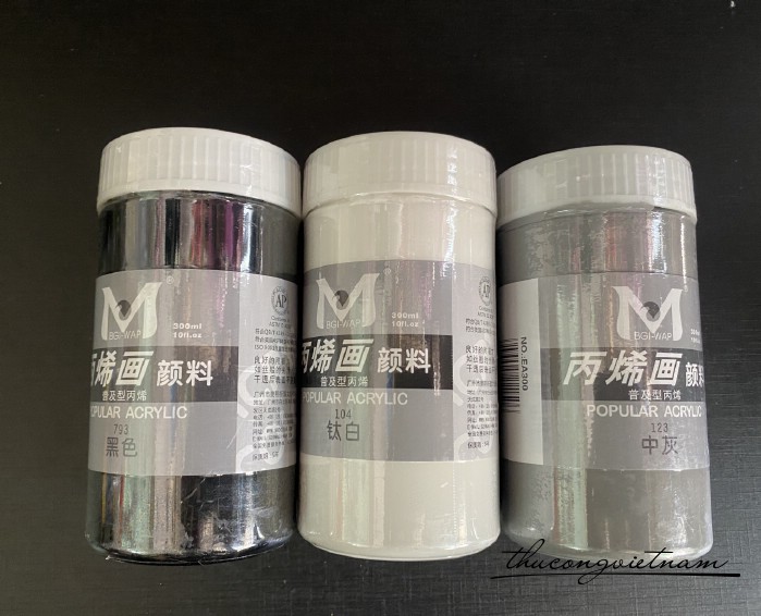 Acrylic 3 màu tông cơ bản - 300ml