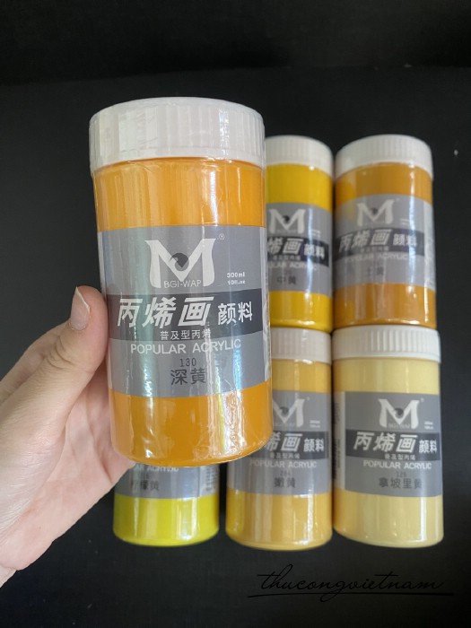Acrylic vàng nghệ 130 - 300ml