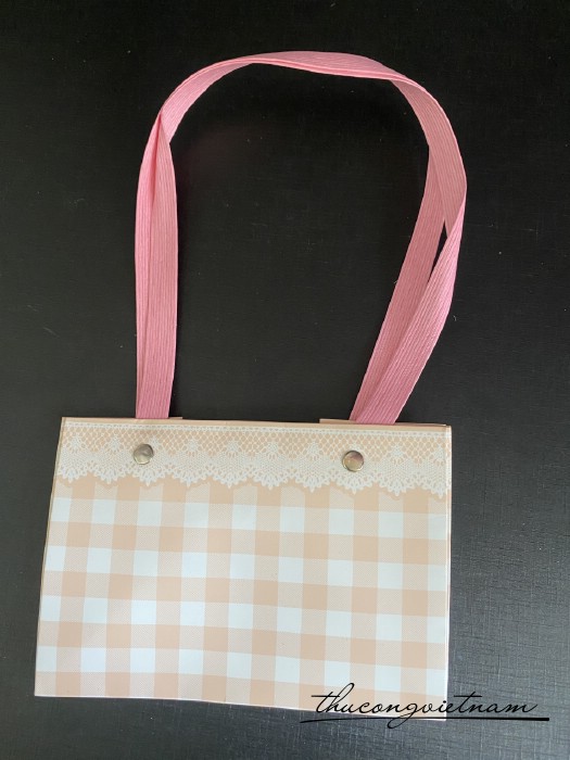 Giỏ cắm hoa hình chữ nhật (15*10*10cm) - Màu hồng