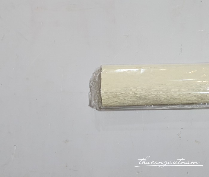 Giấy nhún khổ 50*250cm - Màu kem