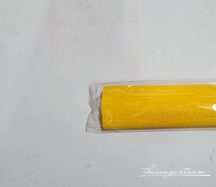 Giấy nhún khổ 50*250cm - Màu vàng cam