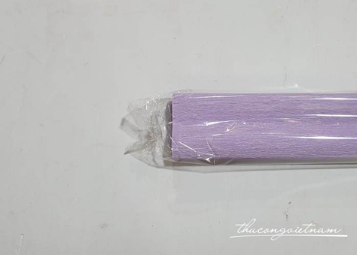 Giấy nhún khổ 50*250cm - Màu tím nhạt