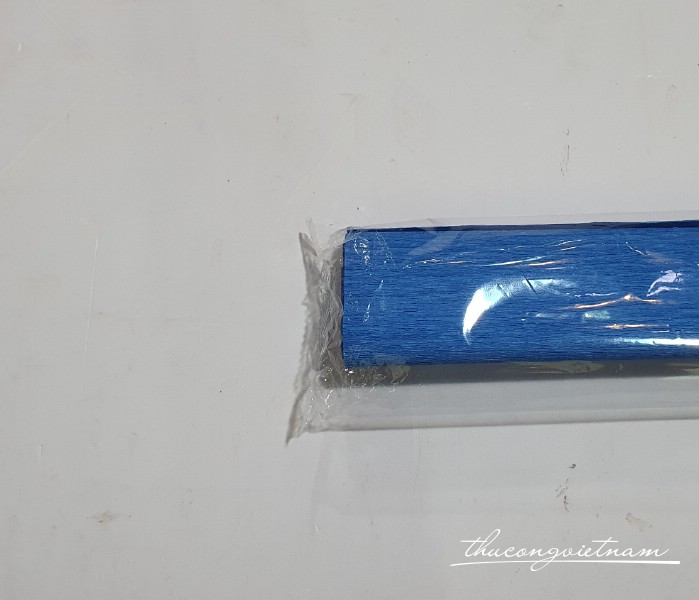 Giấy nhún khổ 50*250cm - Màu xanh dương