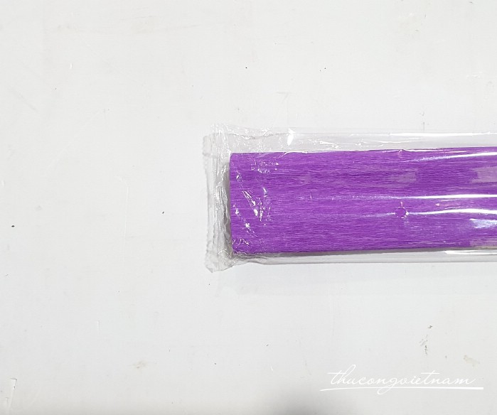 Giấy nhún khổ 50*250cm - Màu tím