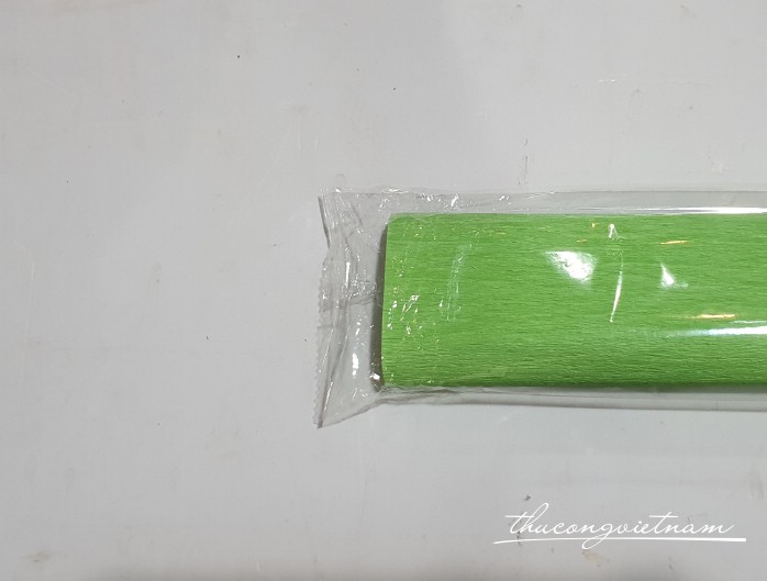 Giấy nhún khổ 50*250cm - Màu xanh lá