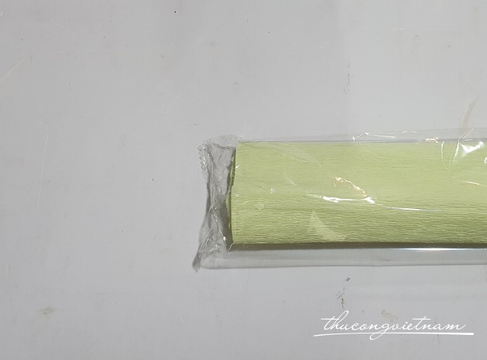 Giấy nhún khổ 50*250cm - Màu xanh lá pastel